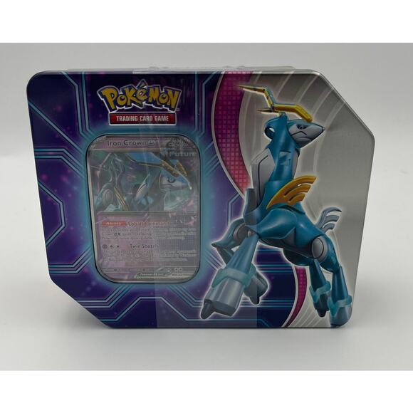 NIB Pokemon Trading Card Games Paradox Destinies Iron Crown ex Tin - Picture 1 of 2